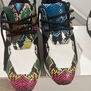 Steve Madden Multicolor Snake Print Sneakers